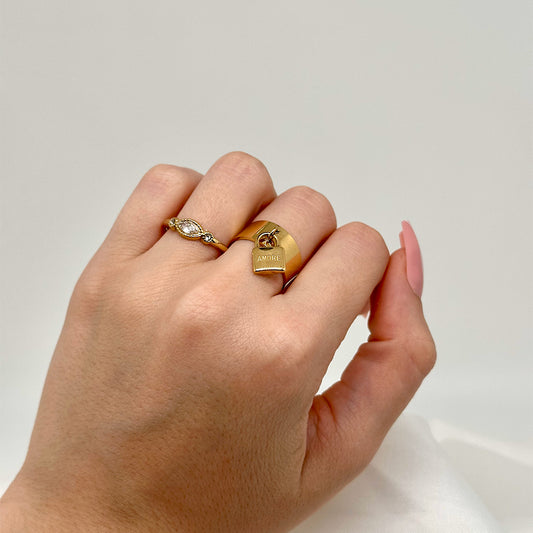 Bague Charlotte dorée