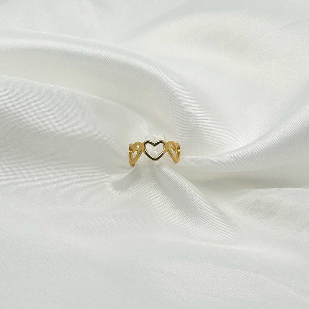 Bague Love dorée