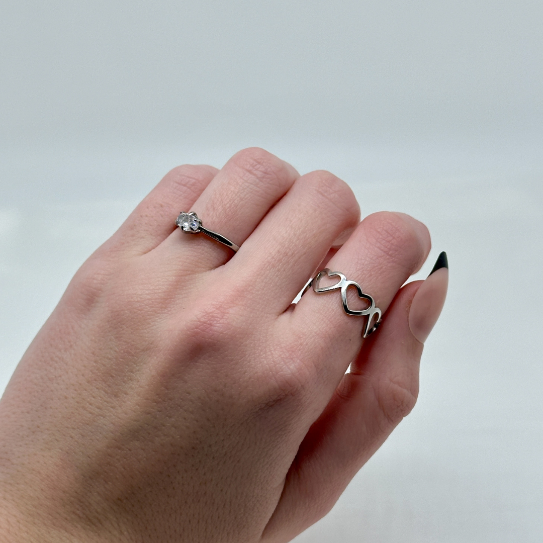 Bague Love dorée