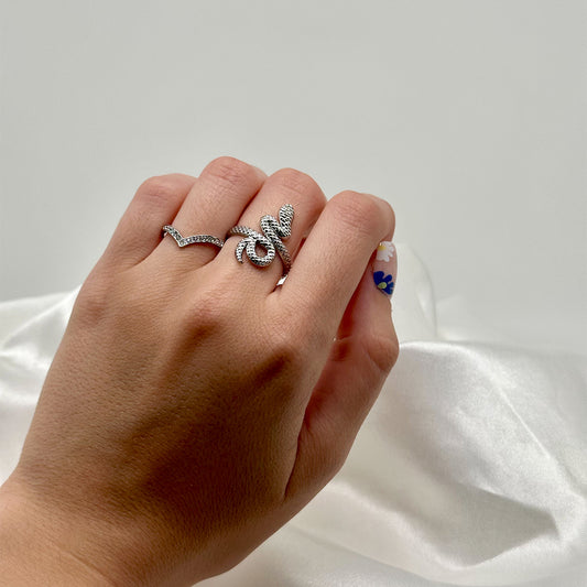 Bague Valentina argentée