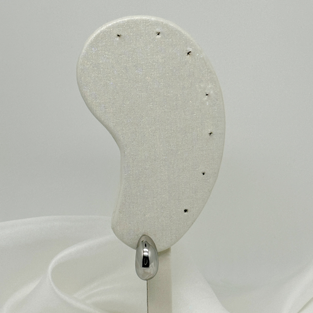 Boucles Chloé argentées