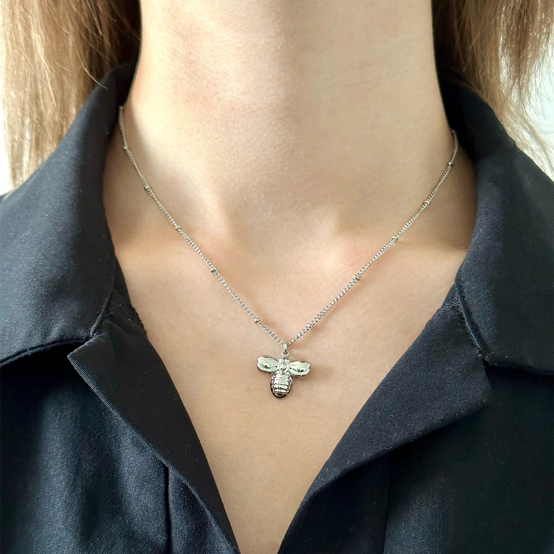 Collier Bee argenté