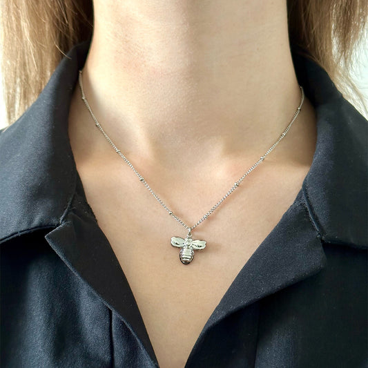 Collier Bee argenté
