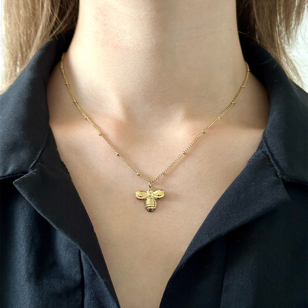 Collier Bee argenté