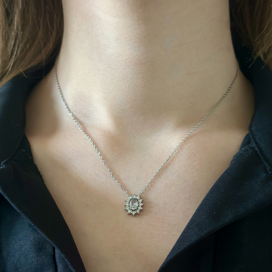 Collier Gemma argenté