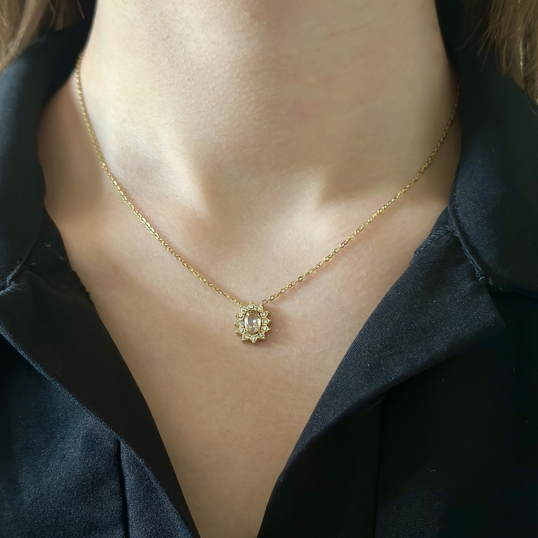 Collier Gemma argenté