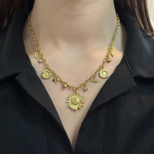 Collier Hélia doré