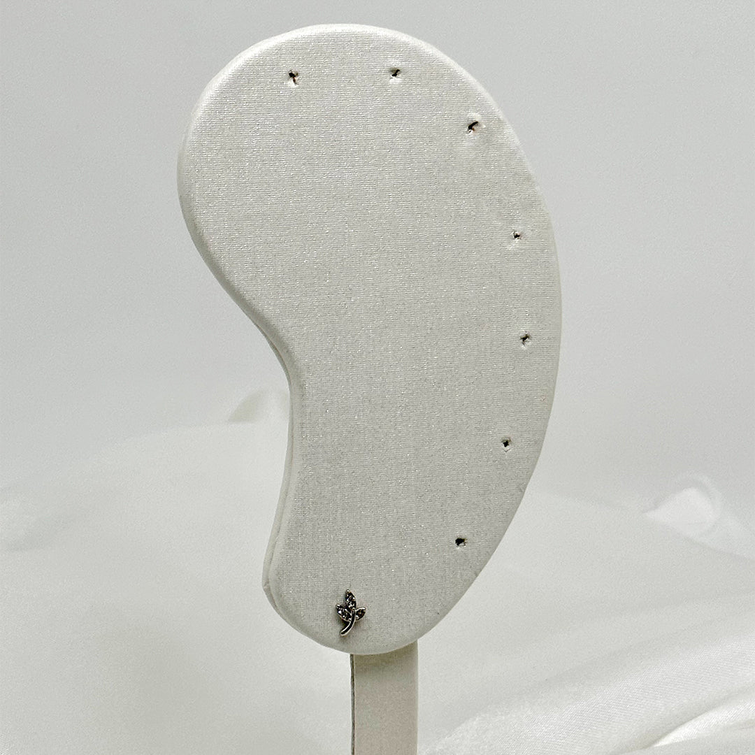 Mono boucle Liss argentée