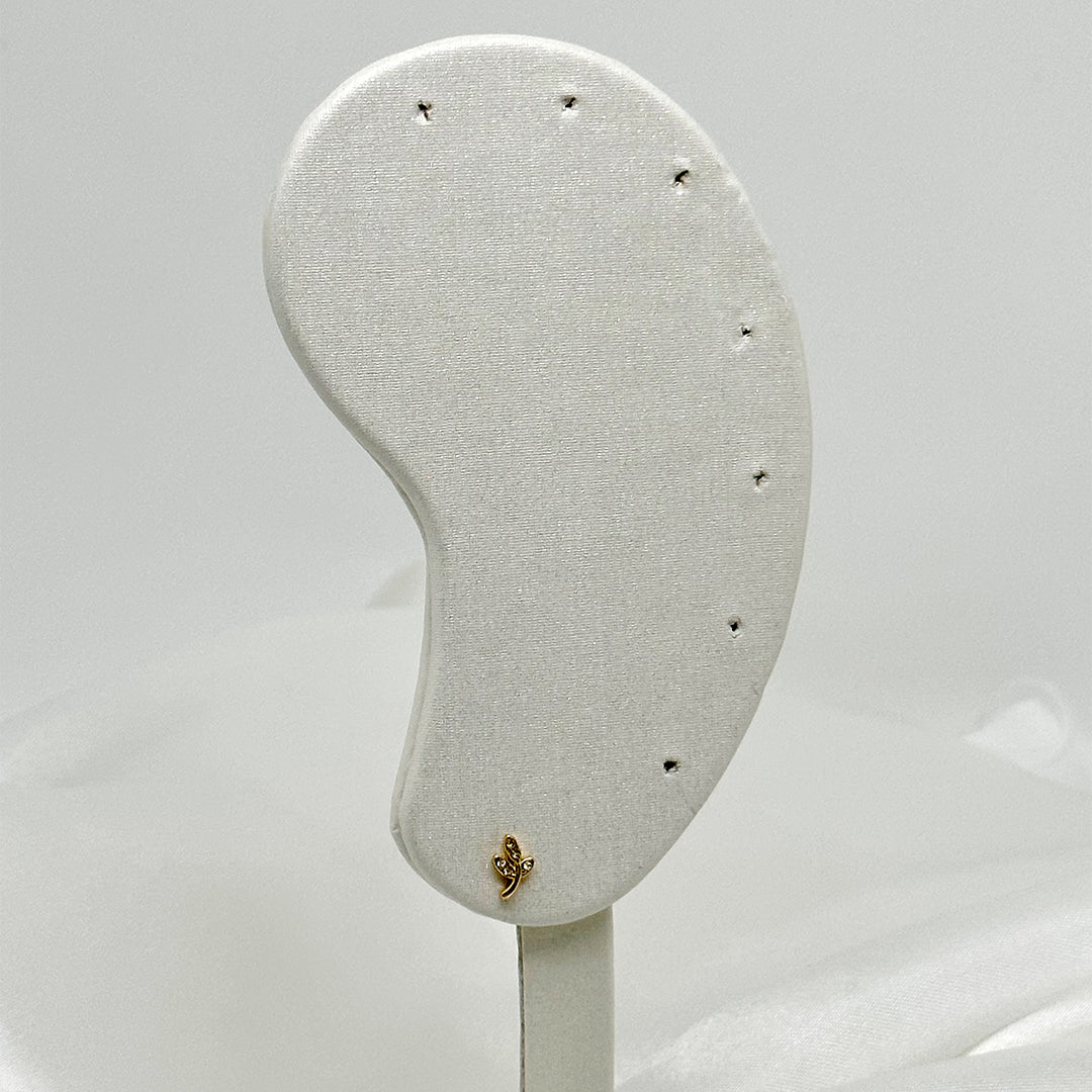 Mono boucle Liss argentée
