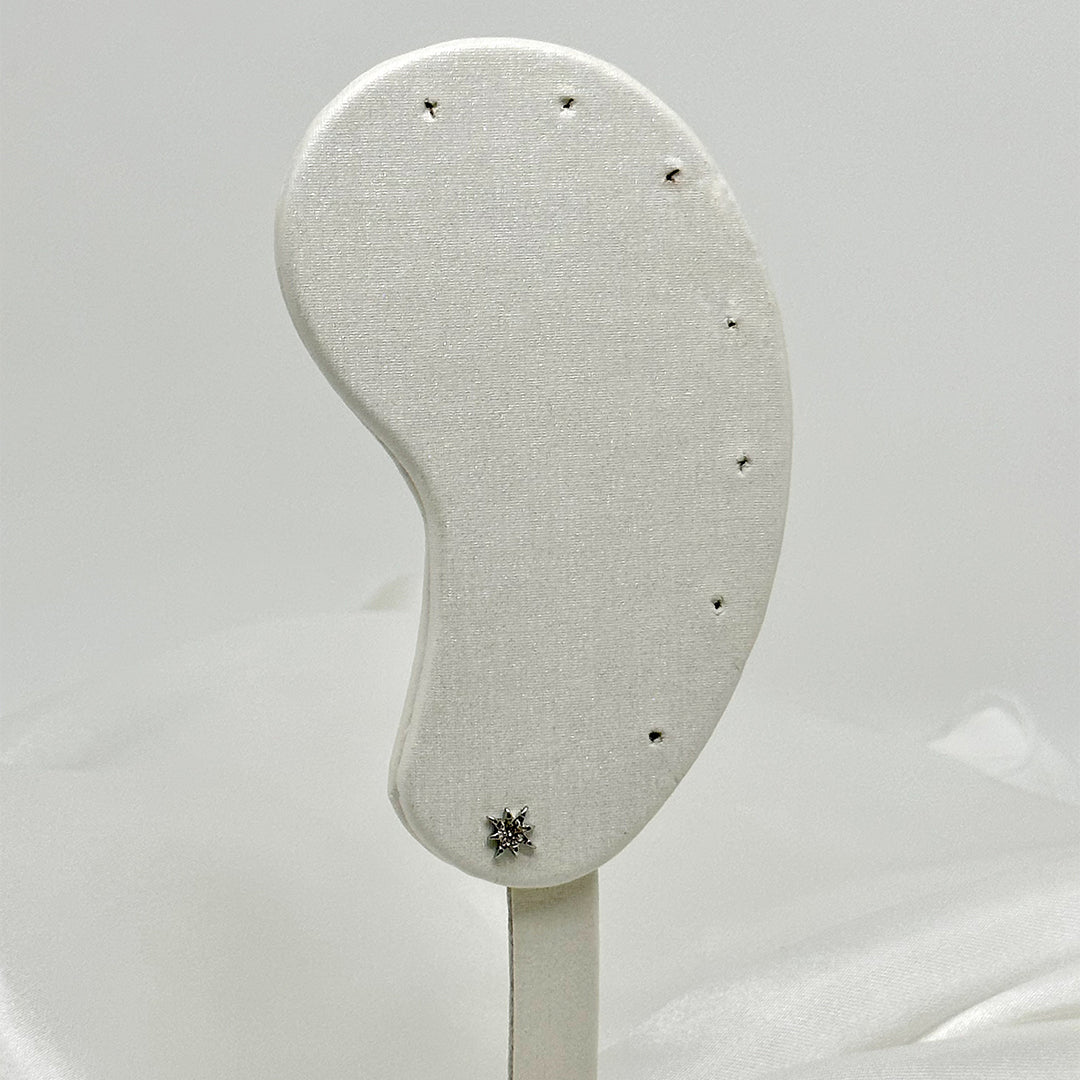 Mono boucle Pénélope argentée