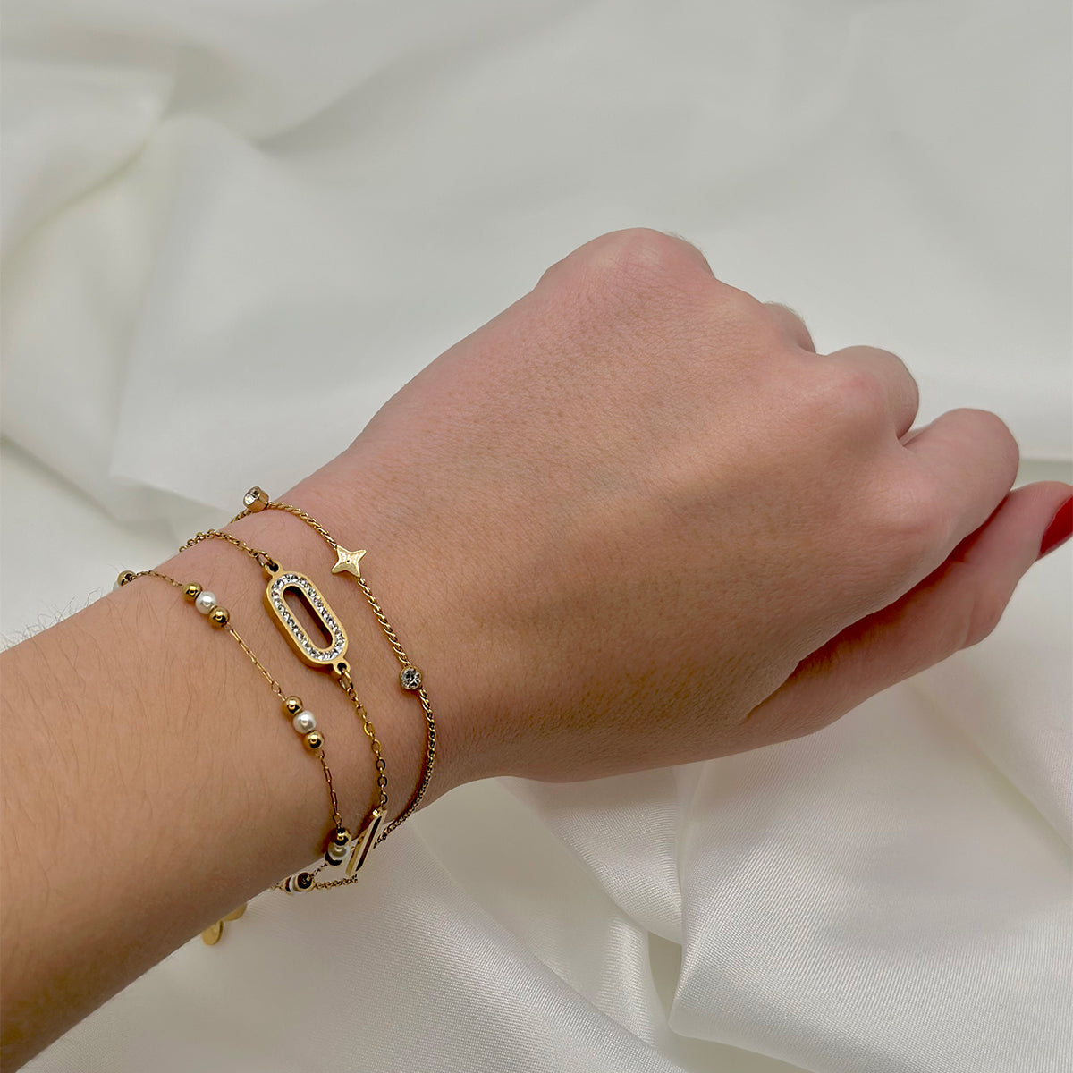 Bracelet Jade doré