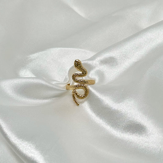 Bague Serpent dorée