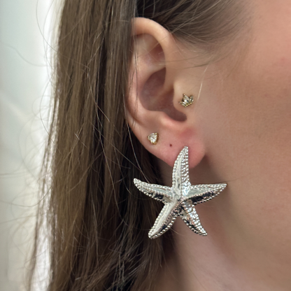 Boucles Cordelia argentées