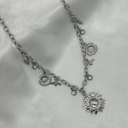 Collier Hélia argenté