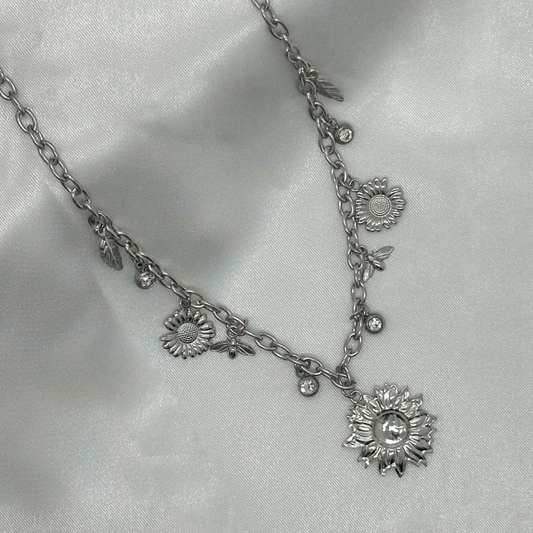 Collier Hélia argenté